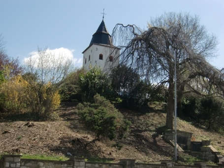 Übach-Palenberg : Annabergstraße, Stadtteil Frelenberg, alte kath. Pfarrkirche Frelenberg